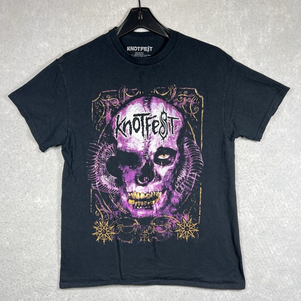 Slipknot Knotfest Shirt Mens Size Medium Black Exclusive Concert Short Sleeve